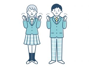 202201ACキッズ教育テスト100点中高生男女笑顔